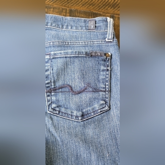 Women's 7 For All Mankind Medium Blue Roxanne Ankle Jeans Size 30 - Picture 7 of 9